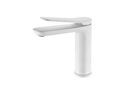Torneira Misturadora de Lavatório Monocomando em Latão Branco MICE COLLECTION