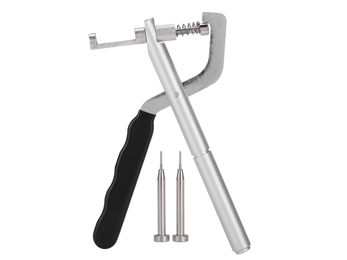 Ferramenta de reparo de relógios para remover pinos de pulseira com pinos e 2 pinos