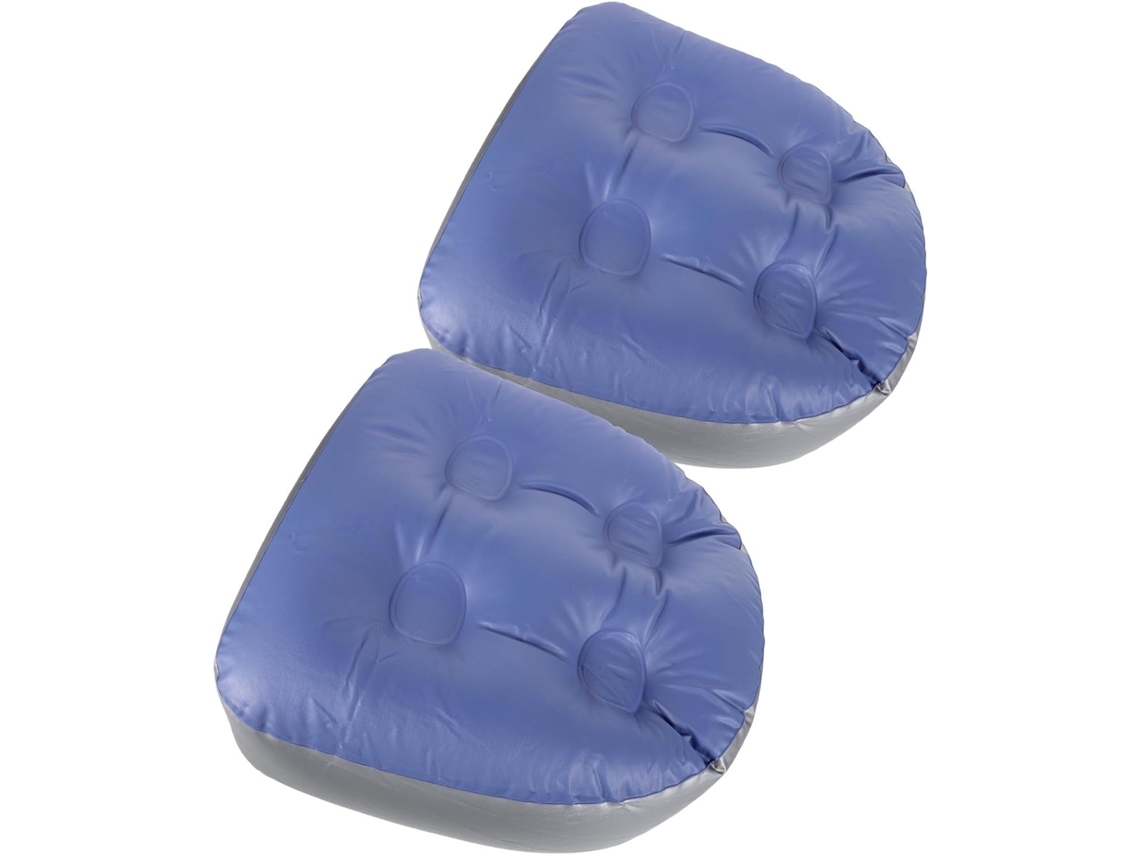 Assento inflável elevatório para spa para adultos, em PVC, conjunto de 2 peças com ventosas e almofada grossa.