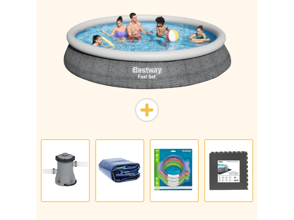 Bestway Piscina Bestway Fast Set Redonda - 457x84 Cm - 5-peças S177