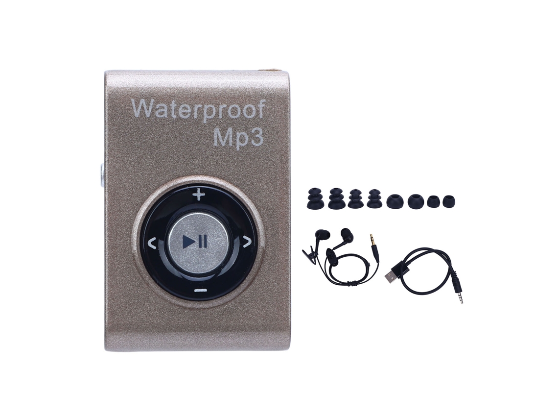 Mp3 Player Mp3 Player À Prova Dágua para Natação EOOCOO (ipx8 À Prova Dágua, Memória de 8gb)