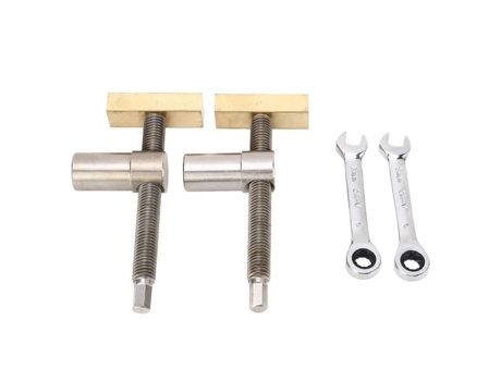 Clipe de mesa para marcenaria em aço inoxidável latão 19mm - QIILU QIILU
