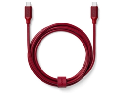 Cabo LEXON Metalico USB-C (Vermelho)