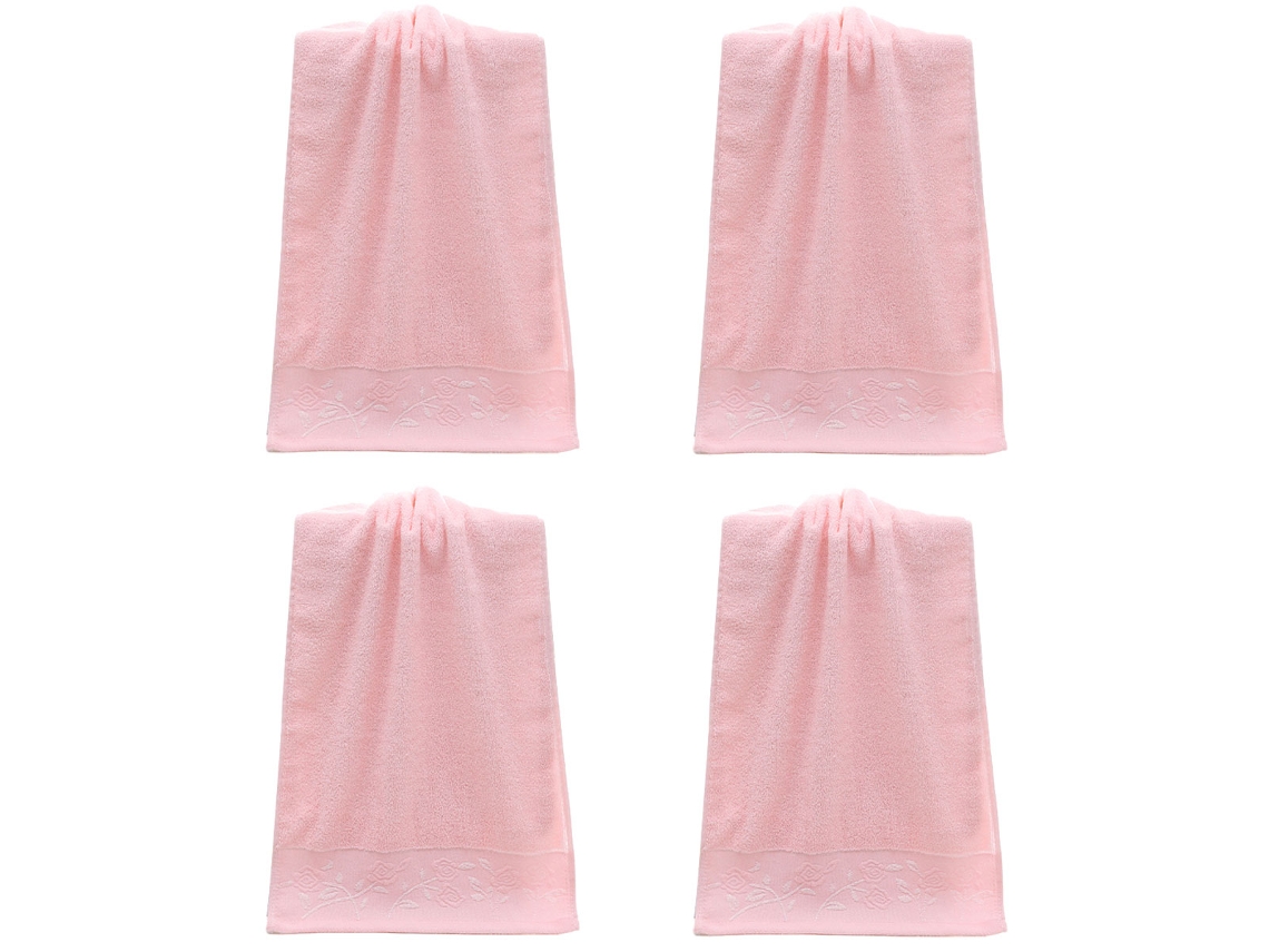 Toalha NEVEANCE Lavagem Rosto Espesso Necessidades Rosa (34x75cm)