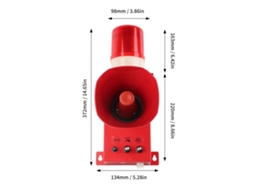 Siren De Segurança Industrial Com Luz E Som: Sirene Com Strobe Emergencial, À Prova D'água, 0‑130db, Para Exterior