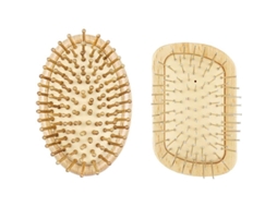 Peine De Cabelo 2 Peças Antiestático Madeira Escova Acolchada Redução De Frizz Para Mulher Homem Todos Os Tipos De Cabelo