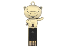 Memória USB 2.0 metálica impermeável de 32 Gb, compatível com Windows, Mac e Linux