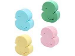 Esponja de banho adorável para bebês meninos e meninas, conjunto de 4 unidades, formato macio, Macia.