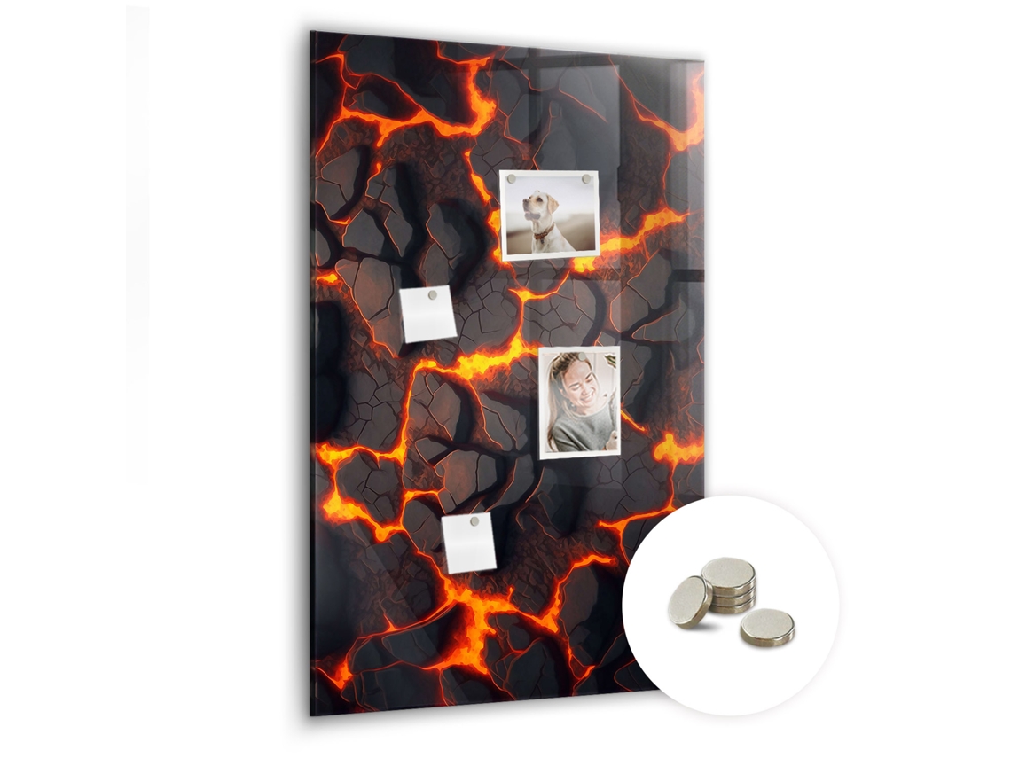 Quadro Magnético Lava Vulcânica Para A Cozinha Espelharte (60x90 Cm)