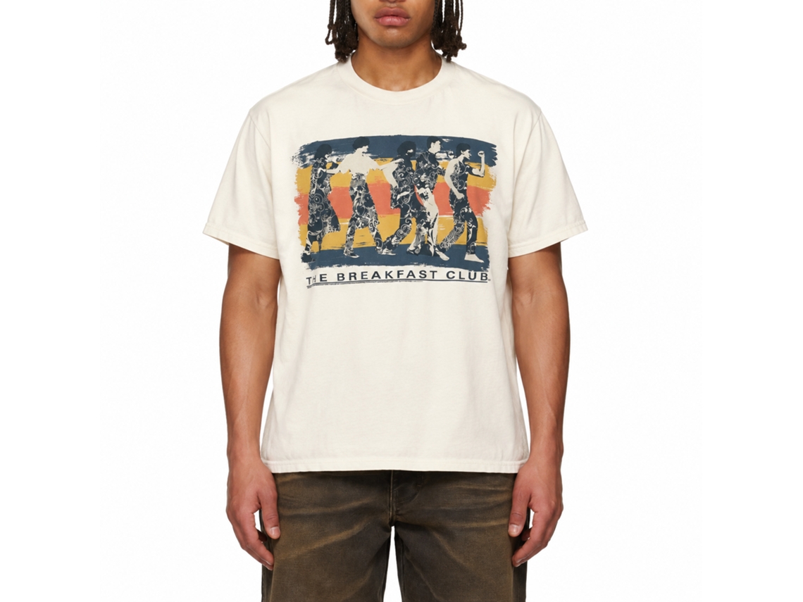 Rockinstone Breakfast Club Movie Dance Away Solid Natural Adult T-shirt Size:s