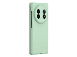 Capa Protetora Para Celular Dobrável, Com Textura De Pele Sensível Ao Toque, Em Policarbonato Rígido, Verde Claro, Para Vivo X Fold5 5g