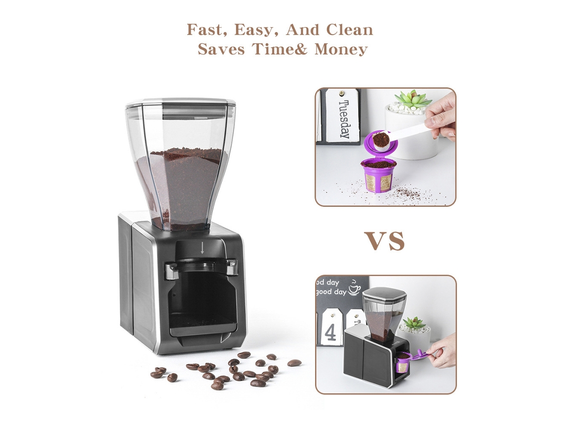 Máquina De Enchimento K-cup Reutilizável Semi-automática Café