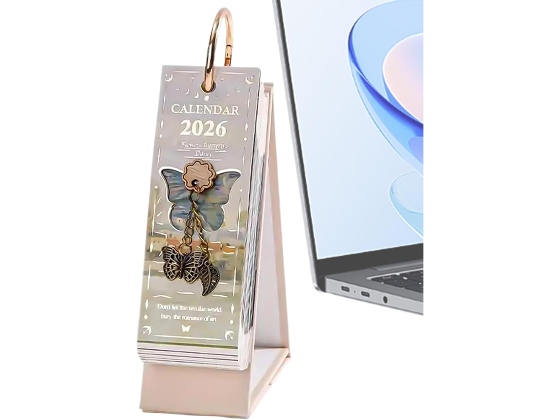 Calendário 2026| Planejador De Mesa Decorativo- Diário Para Escritório, Escola, Sala De Aula E Estúdio