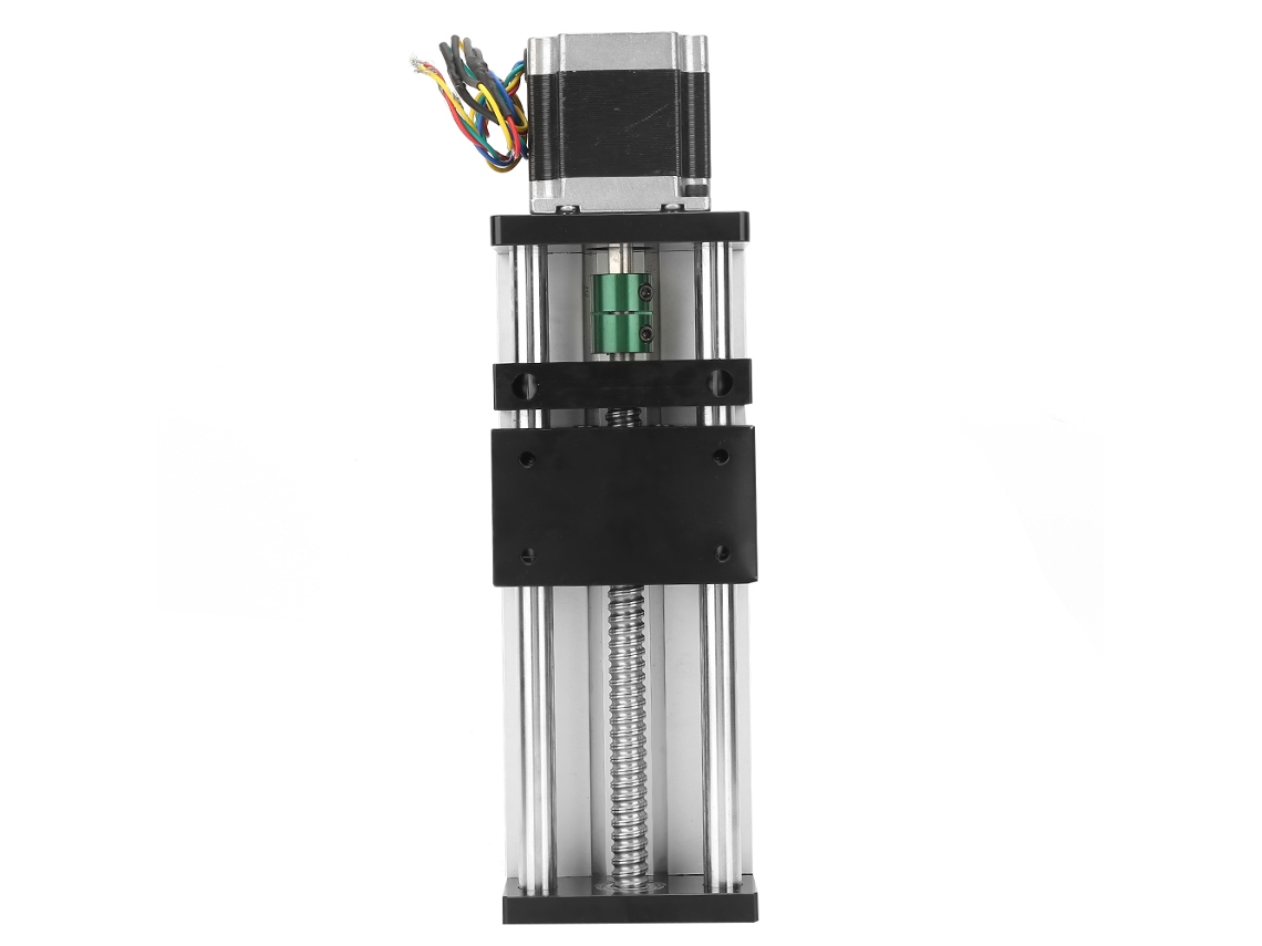Guia Linear Com Parafuso Bola E Motor 57 100mm