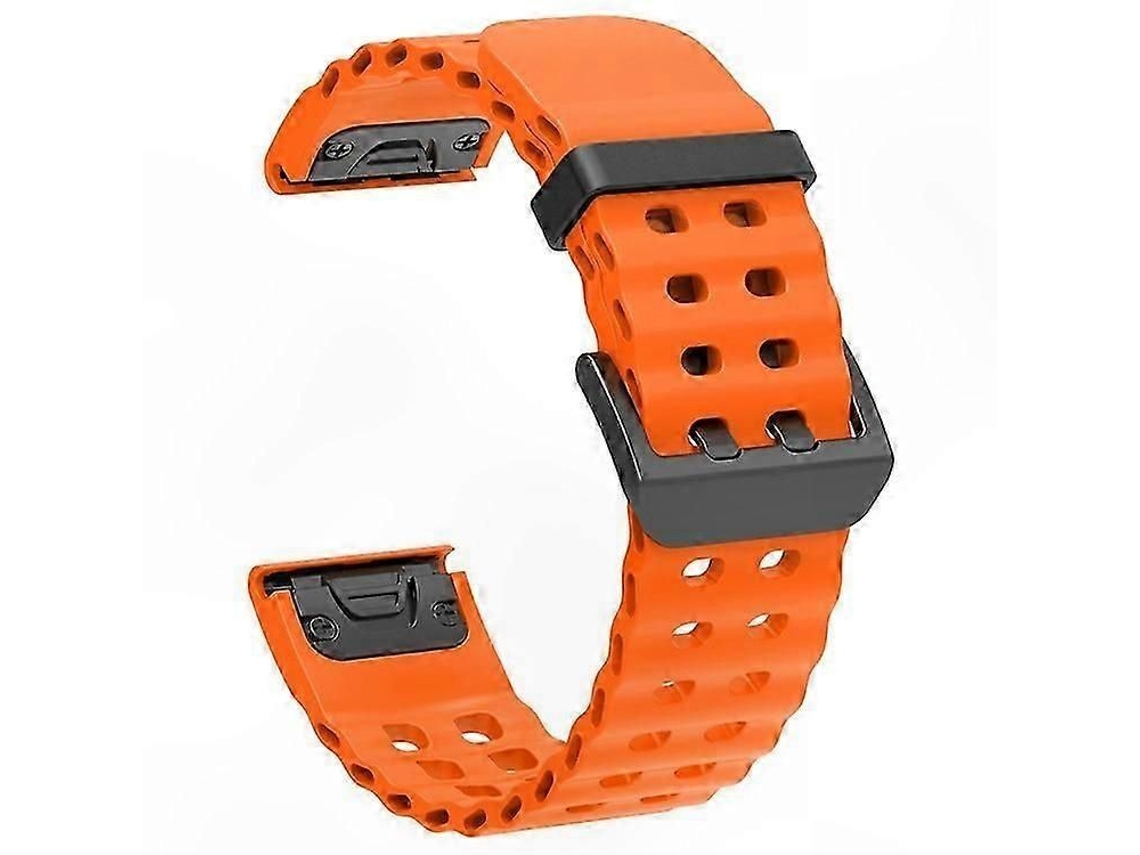 Pulseira Ocean de Silicone com Sistema Liberação Rápida 22 Mm, Compatível Smartwatches Gps 47 Mm. GOKOCO