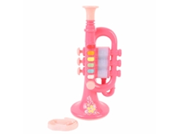 Primerox trombeta Brinquedo Infantil Plástico Instrumento Musical Educativo para Crianças 3 Anos Ou Mais Azul