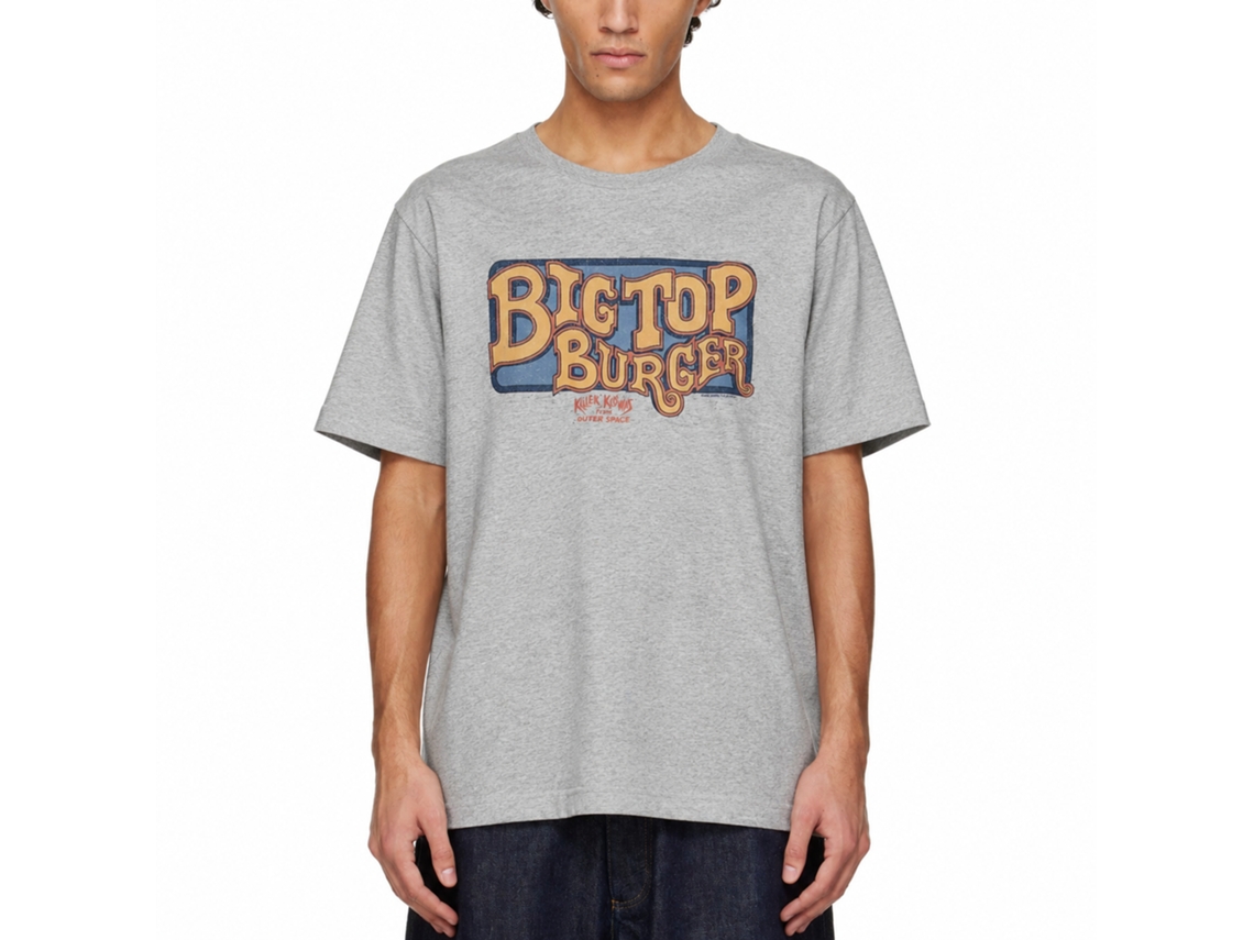 Rockinstone Killer Klowns Big Top Burger Heather Gray Adult T-shirt Size:xl