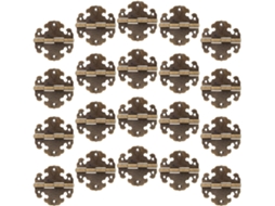 Conjunto De 20 Dobradiças Vintage Em Bronze Para Armários,
