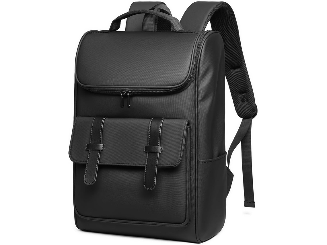 Mochila Antifurto Casual À Prova Dágua Preta Para Laptop De 16 Polegadas Brilvibera