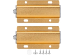 Conjunto de 2 Fechaduras Magnéticas para Abrir Portas de Armário com um Simples Pressionamento
