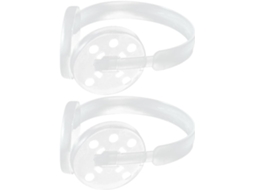 Ibasenice Suporte De Armação Plástico Branco Resistente E Prático Para Protetores Ouvido Inverno, Conjunto De 2 Peças