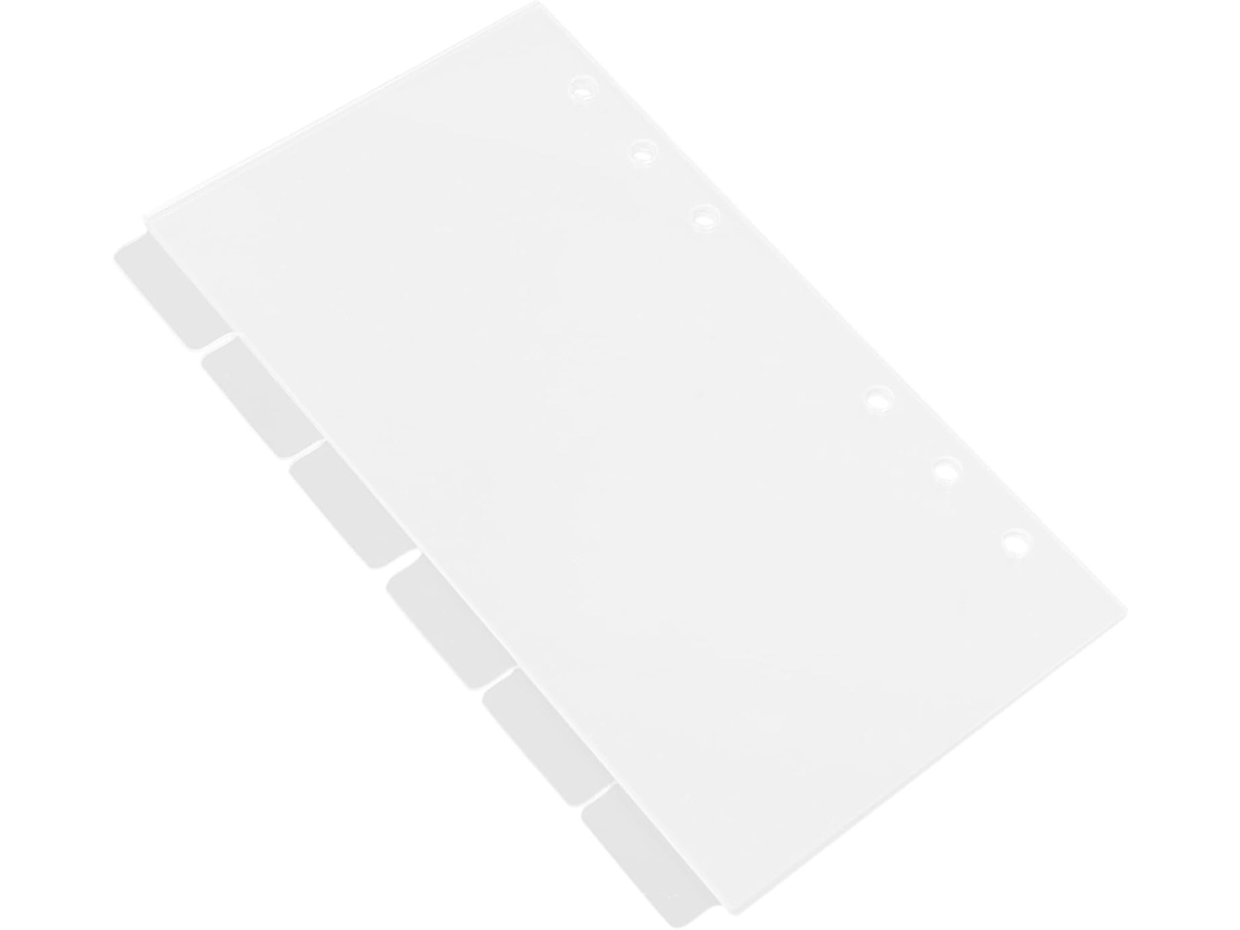 Conjunto De 6 Pastas Acrílicas Transparentes Para Agendas, Cadernos, Pastas Soltas, Capa Recarregáve Gokoco