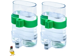 2 comedouros automáticos AQUAFORGE com presilha, para gaiola