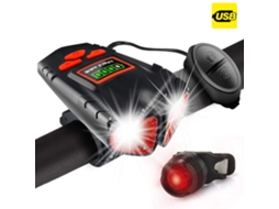 Campainha de Bicicleta AQUAFORGE 800 lumens, segurança para Mtb, estrada, scooter e uso infantil ou adulto