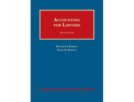 Livro Accounting for Lawyers de Matthew Barrett e David Herwitz (Inglês - Capa Dura)