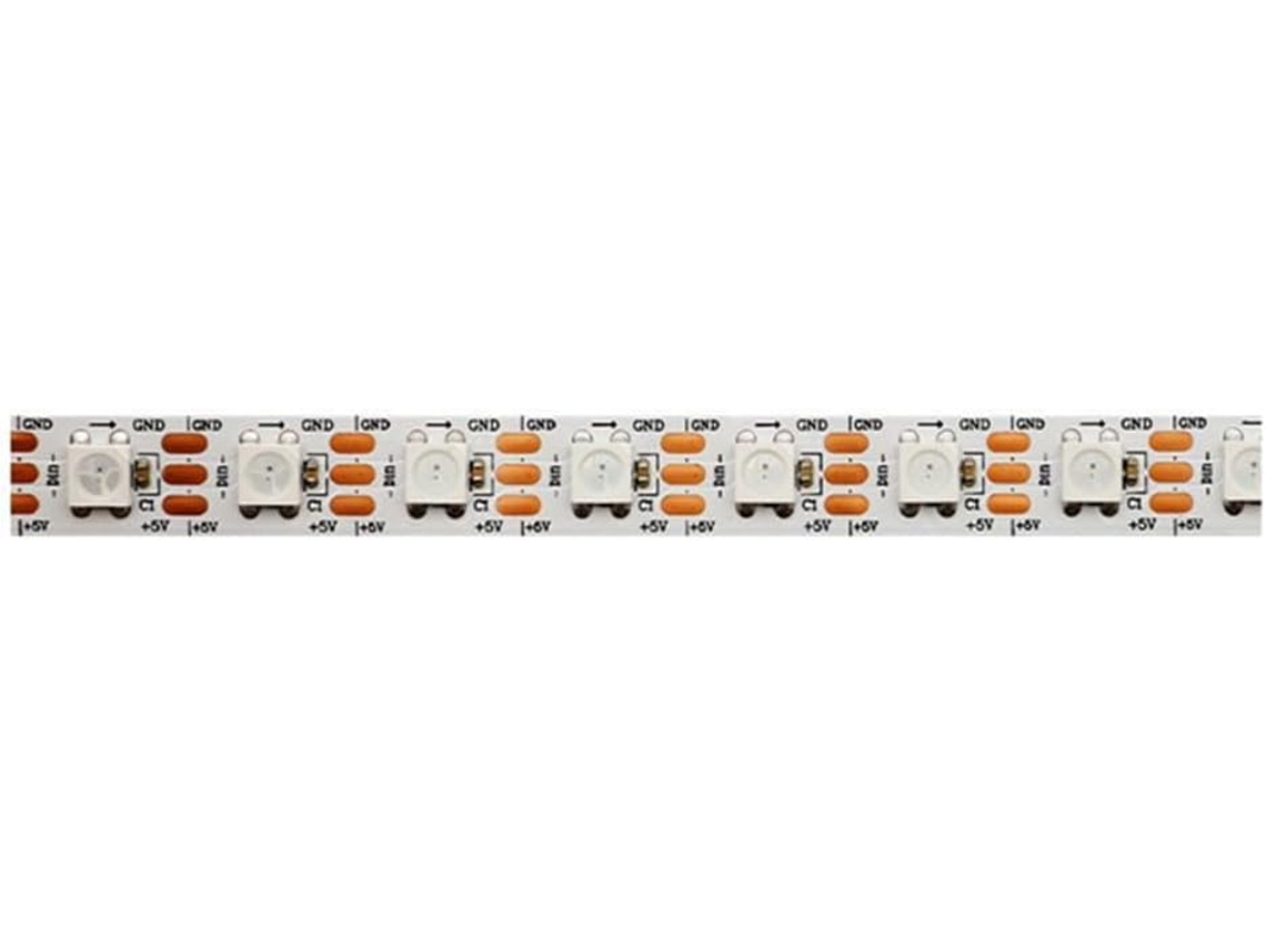 Fita De Led Ws2812b Smart Pixel Endereçável Individualmente 5v/m, Fita De Led Rgb Ws2812 Endereçável Gokoco