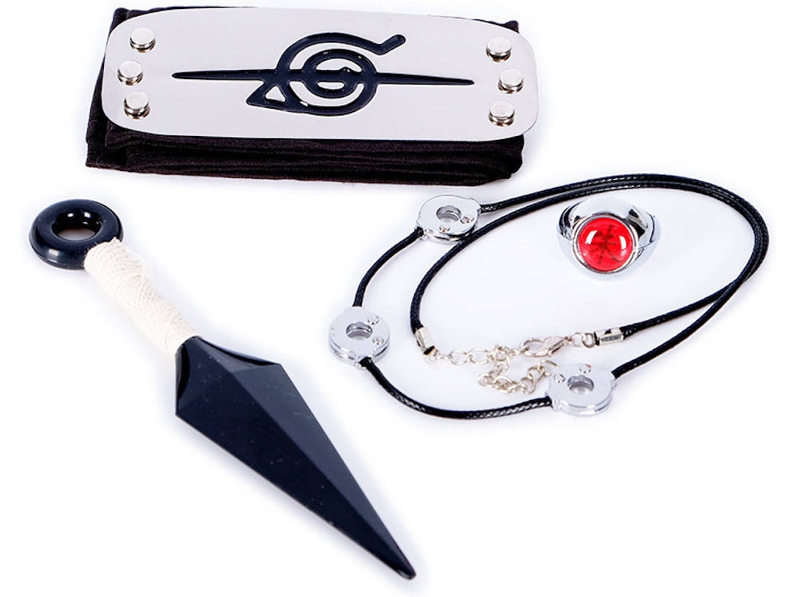 Figura EASTVAPS Naruto Akatsuki Uchiha Diadema Guardián Kunai Shuriken