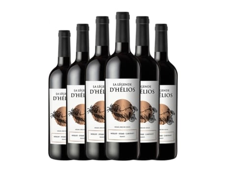 Vinho LA LÉGENDE D'HÉLIOS Vin de Pays d'Oc (0.75 L - 6 Unidades)