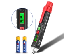 Lápis De Teste De Voltagem Sem Contato Inteligente Com Luz Led, Display Lcd, Duas Faixas, Sensibilidade Ajustável E Desligamento Automático