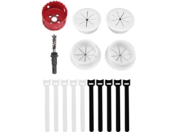 Kit De Gerenciamento De Cabos Para Ocultar Fios De Tv, Com Aberturas De 60 Mm E Ab Gokoco (2 3/8 Polegadas)