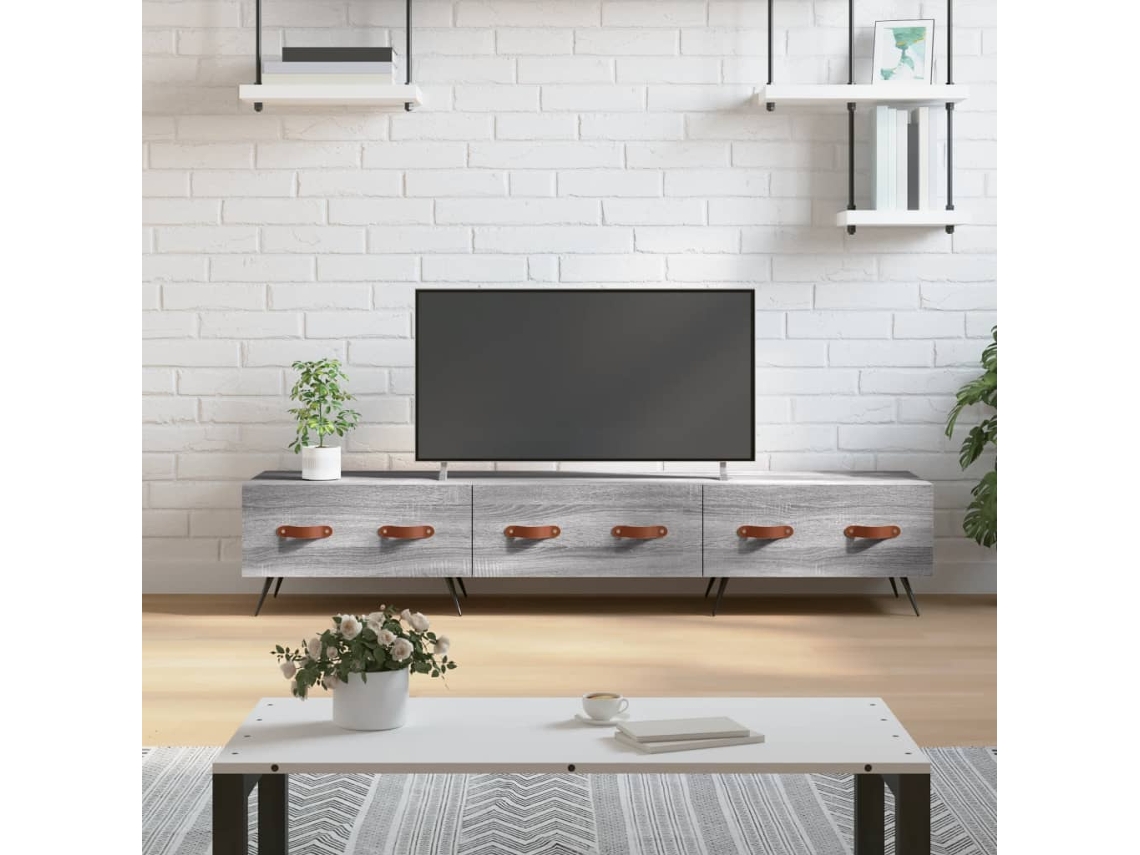 Vidaxl Móvel De Tv 150x36x30 Cm Derivados De Madeira Cinzento Sonoma