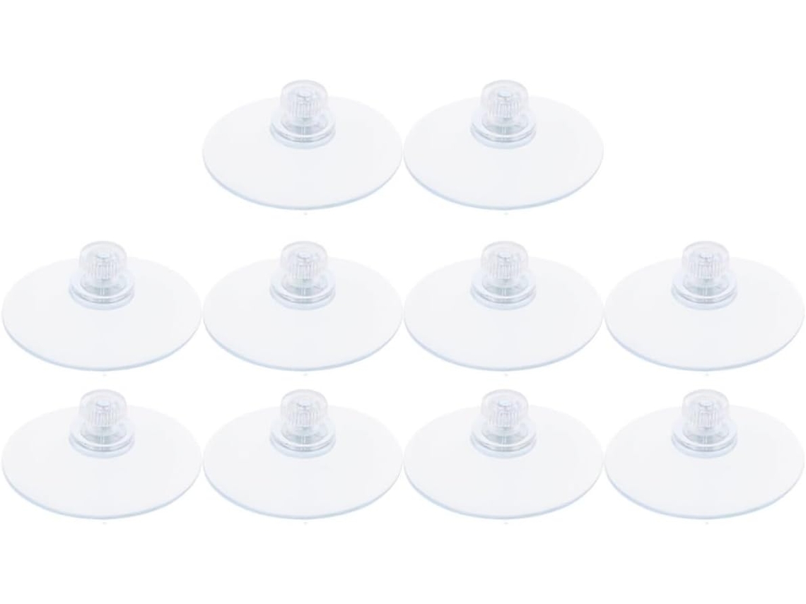 Conjunto De 10 Ventosas 5, 3cm Com Porca De Rosca M4, Almofadas Antiderrapantes Resistentes Para Vidro E Janelas