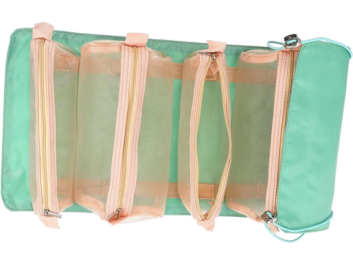 Nécessaire Portátil Removível De 2 Peças Para Armazenamento Prático De Cosméticos, Ideal Para Viagens E Uso Doméstico.