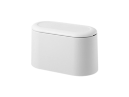 Mini Lixeira com Tampa para Mesa de Escritório Cozinha Banheiro Branca