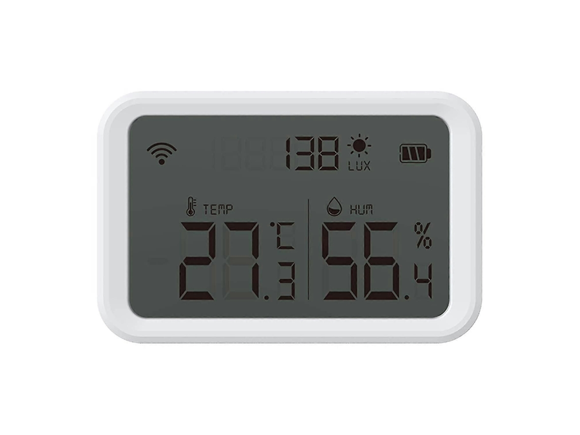 Termômetro E Higrômetro Sem Fio Zigbee Inteligente Com Sensor De Temperatura E Umidade, Alertas Por Aplicativo E Exportação De Dados.