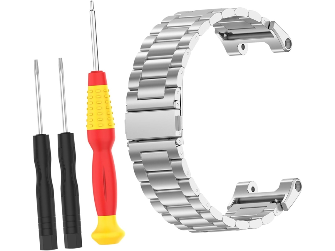 Pulseira De Aço Inoxidável Para Relógio Inteligente, Compatível Com