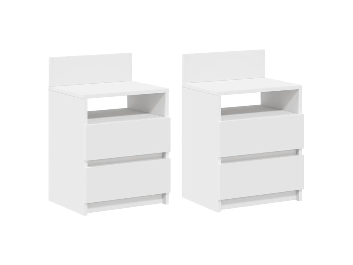 Mesas de Cabeceira 2 Pcs com 2 Gavetas 40x33x60 Cm MAISON EXCLUSIVE