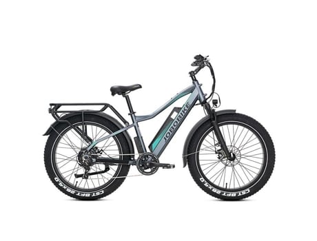 Bicicleta Elétrica Jobobike Robin 48v Fatbike 26 14ah 250w Cinza