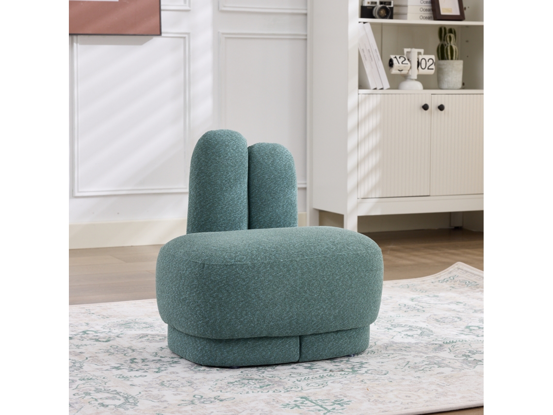 Puf Orelhas Coelho Assento Acolchoado Decorativo Interior VOLTEDGE