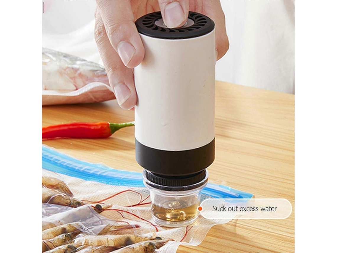 Máquina Seladora A Vácuo De Alimentos Elétrica Portátil Com Bomba Para Uso Doméstico