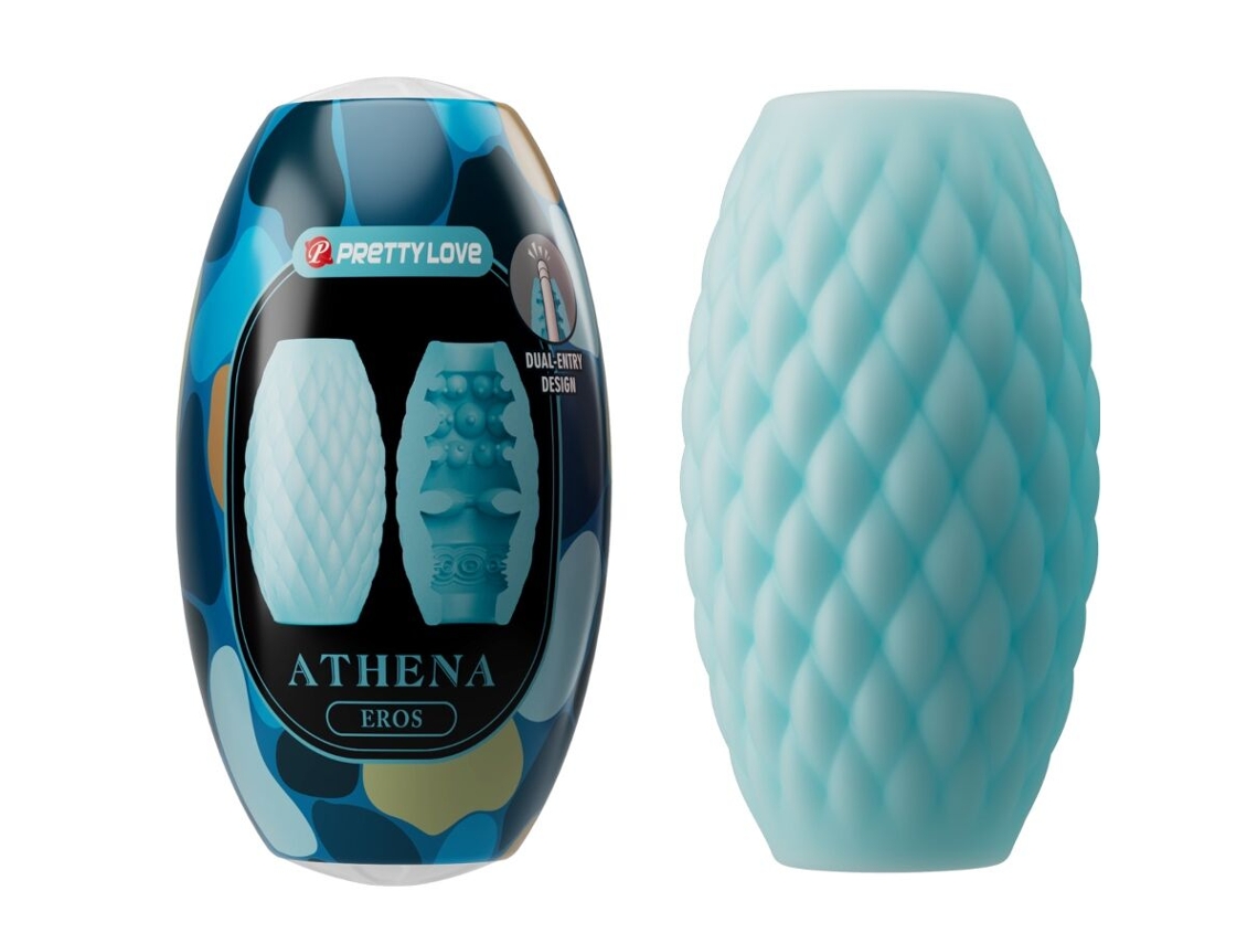 Pretty Love - Masturbador Masculino Silicone Athena Eros Azul Céu
