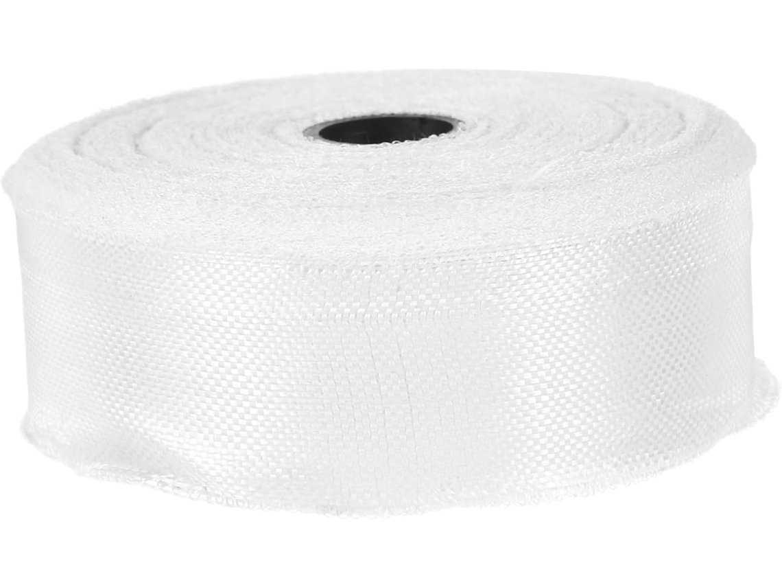 Fita De Fibra Vidro Trançada Para Escapamento, 1 Rolo, Branca