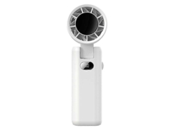 Wt22 Mini Ventilador Portátil Recarregável Turbo Com 5 Velocidades, Dobrável E Com Visor Digital