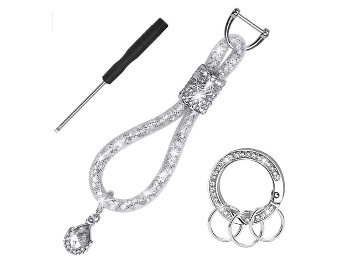 Novo Chaveiro De Cristal Para Carro Feminino, Acessórios Com Strass Brilhantes, Chaveiro Moderno Para Chaves De Carro, Presente Aquaforge