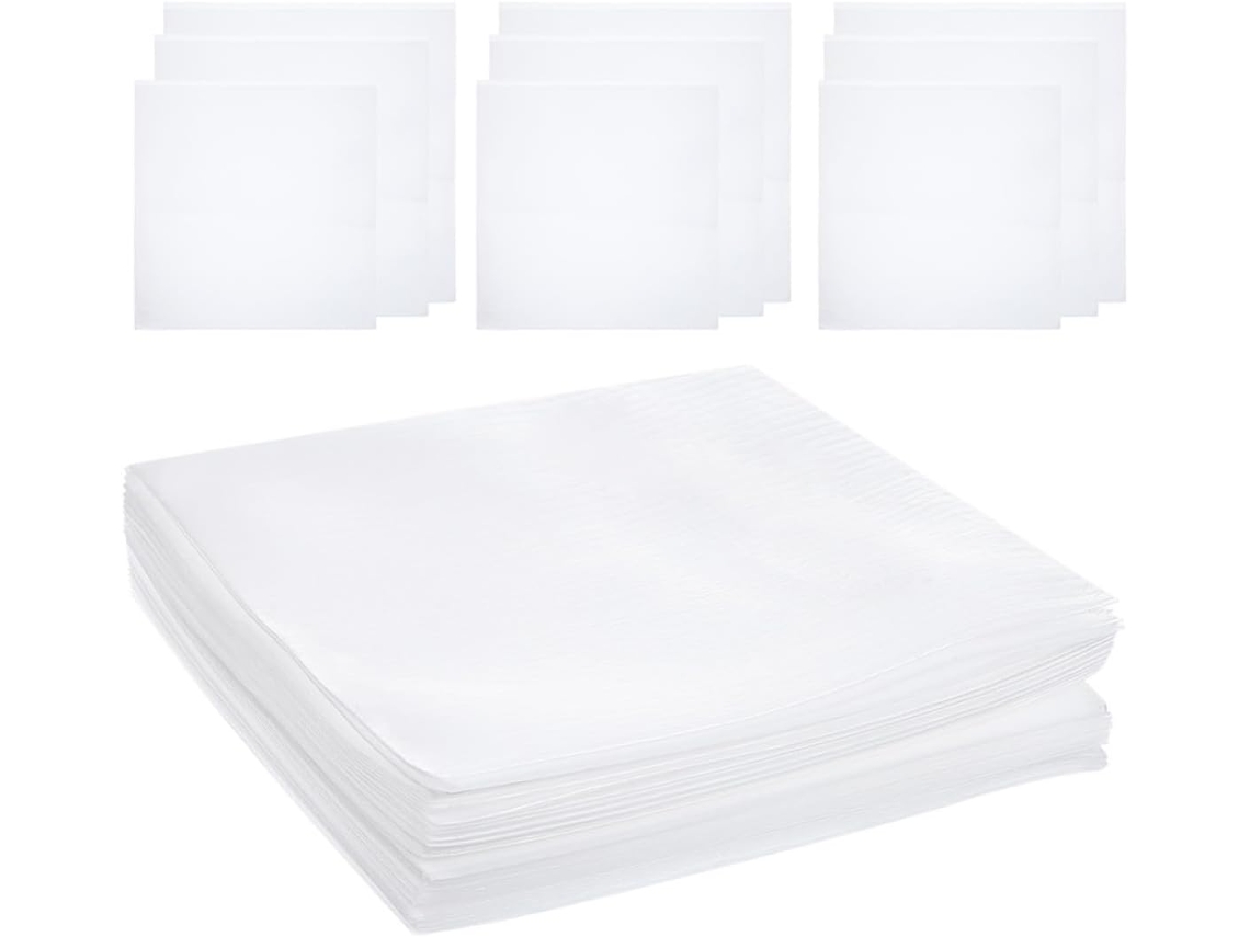 Pochettes Em Mousse Epe Blanc 150pcs Com Absorção De Chocolates Para Embalar Vaisselle E Acessórios