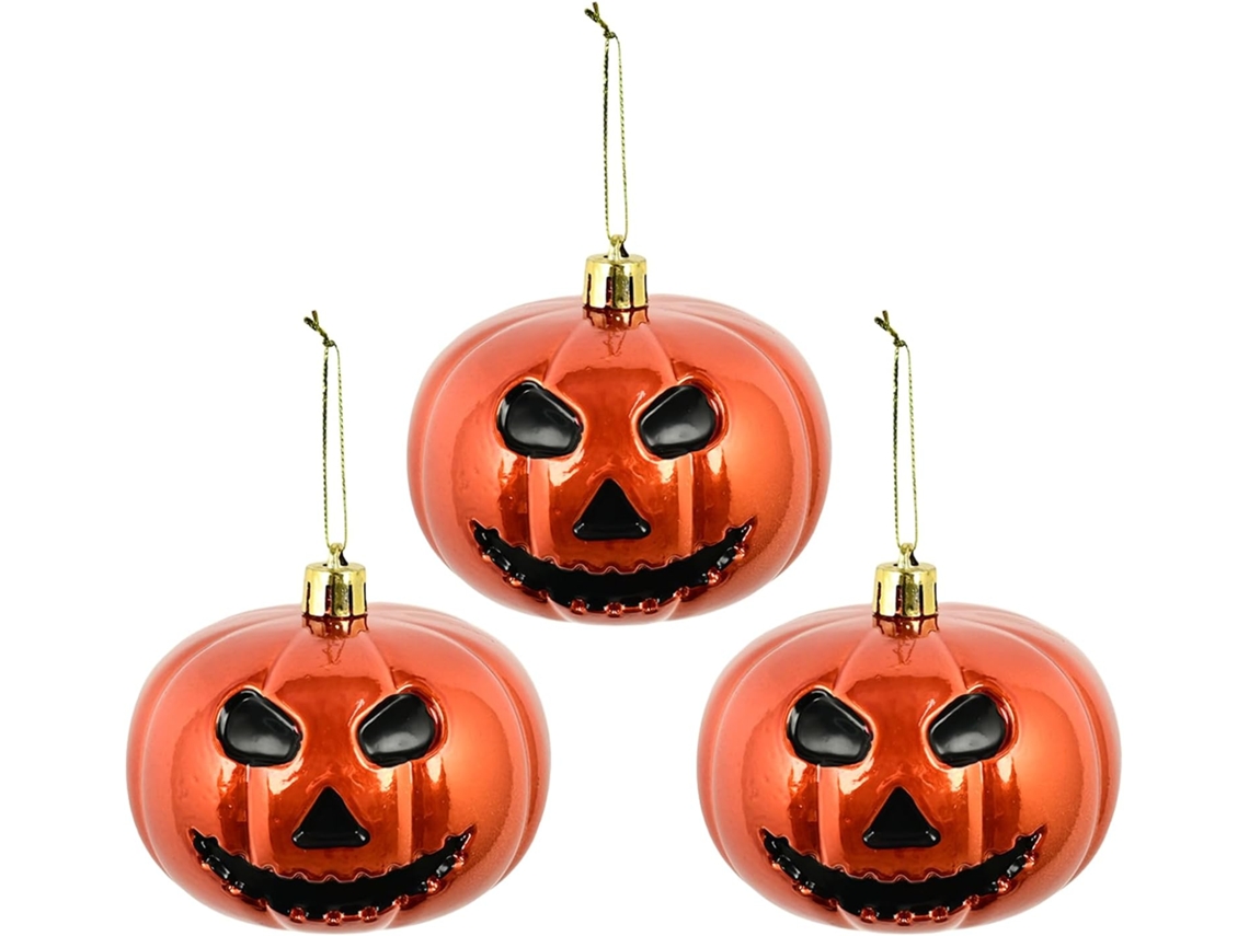 Conjunto De 3 Enfeites De Árvore De Natal Com Tema De Fantasmas Assustadores |